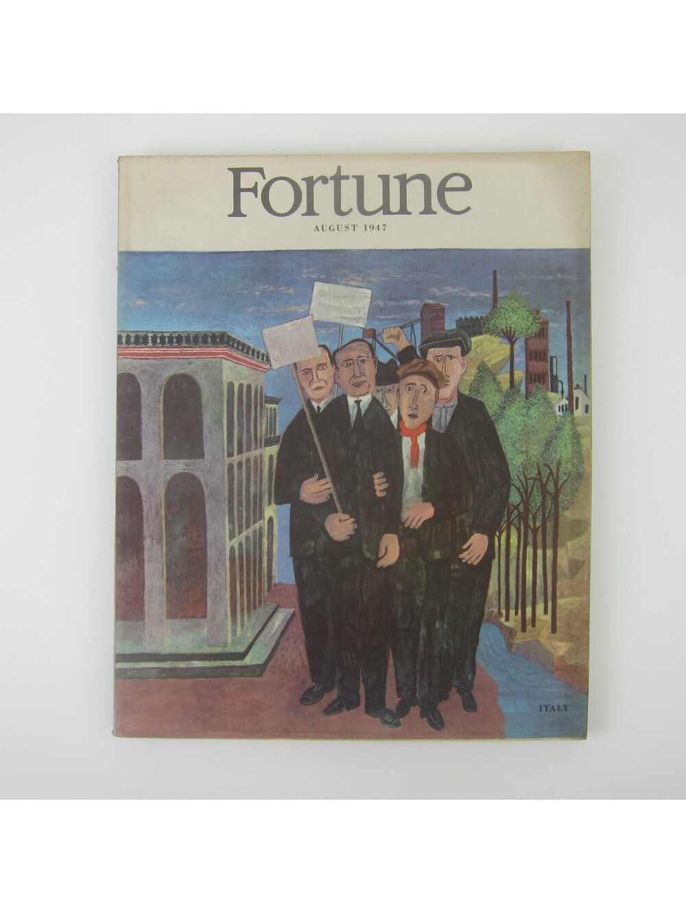 Vintage FORTUNE Magazine August 1947 Housing Italy General Aniline Charlie Taft
